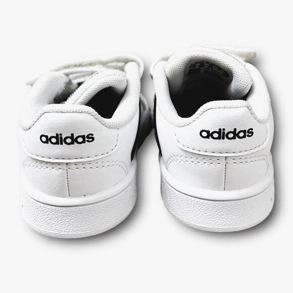 Adidas Kids White Velcro Sneakers, Size 5.5K | Comfortable & Stylish - Picture 5 of 9